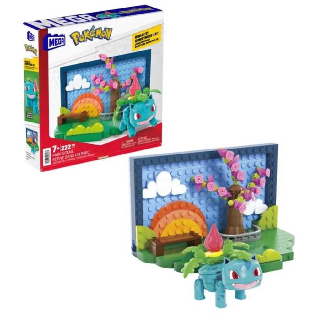 MEGA BLOKS Pokemon: Park Scene, 220 Piece Buiding Toy Set  COLLECTIBLES